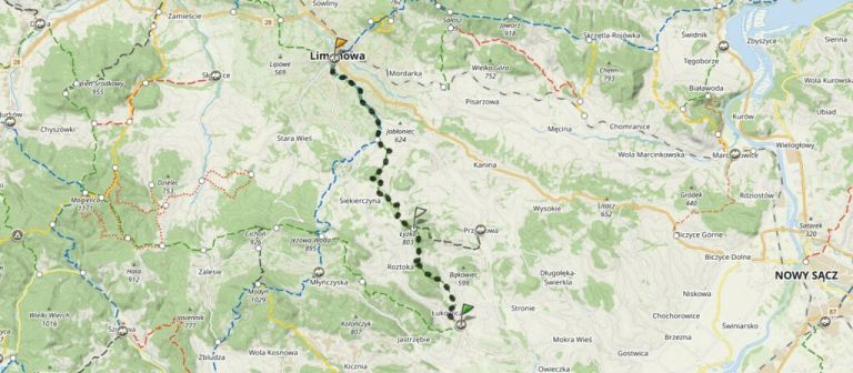 Beskid Wyspowy - Łyżka